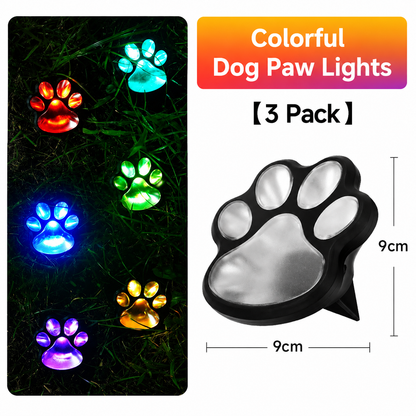 Cute Solar Paw Print Lights – Waterproof Outdoor LED Garden Decor, Pet Paw Pathway Lighting for Lawn, Yard, Balcony & Walkway