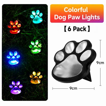 Cute Solar Paw Print Lights – Waterproof Outdoor LED Garden Decor, Pet Paw Pathway Lighting for Lawn, Yard, Balcony & Walkway