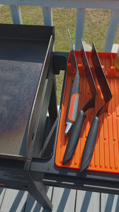 🌞Summer Sale 50% OFF🔥Silicone Grill Tools Mat with Drip Pad