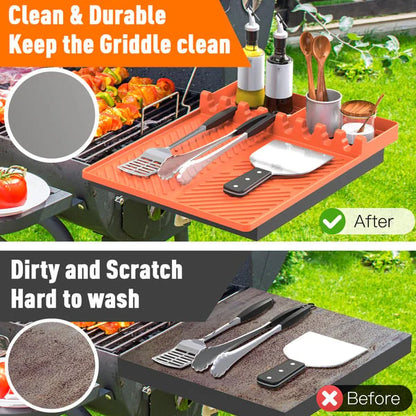 LIMITED-DISCOUNT-Silicone Grill Tools Mat with Drip Pad