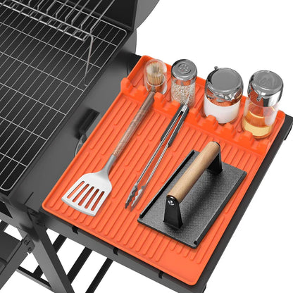 LIMITED-DISCOUNT-Silicone Grill Tools Mat with Drip Pad
