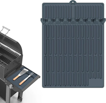 LIMITED-DISCOUNT-Silicone Grill Tools Mat with Drip Pad